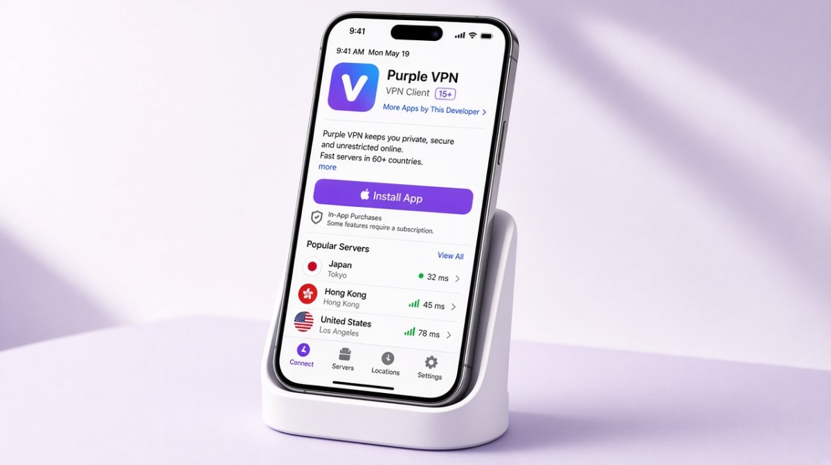快连 APP 个人中心界面示意