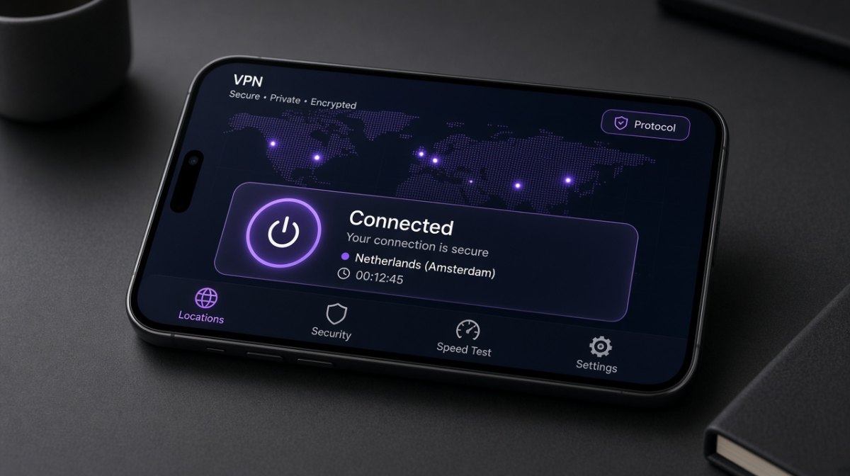 快连 APP 统计界面示意